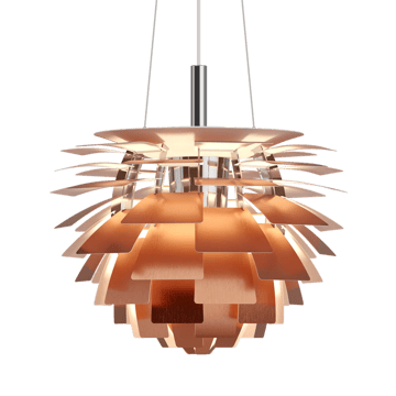 Lámpara colgante PH Artichoke E27 5,5 m cable - Cobre, Ø72 cm - Louis Poulsen