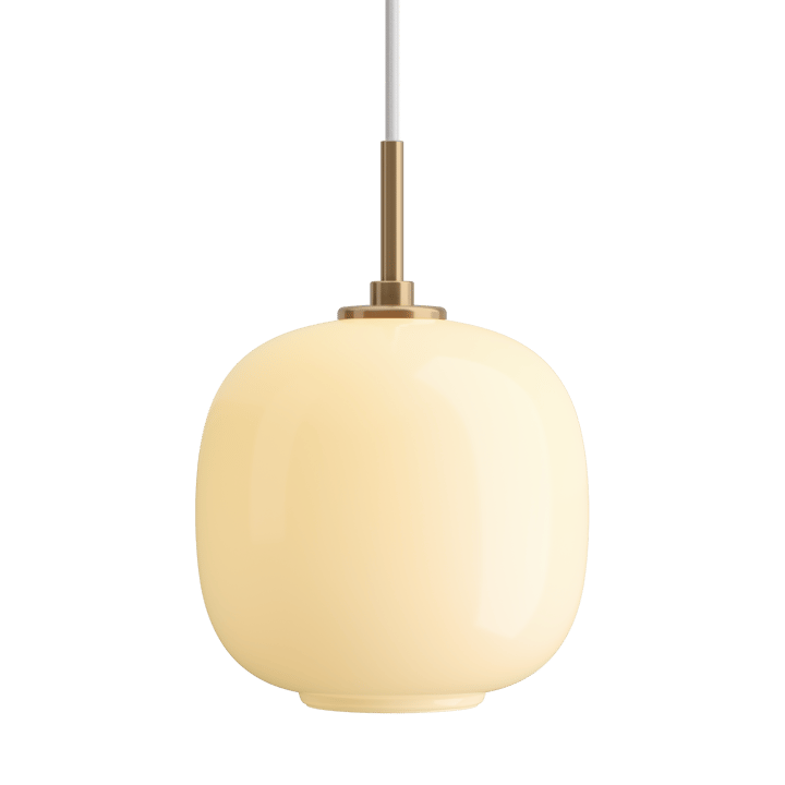 Lámpara colgante VL45 Radiohus Ø17,5 cm - Brass-pale yellow glass - Louis Poulsen