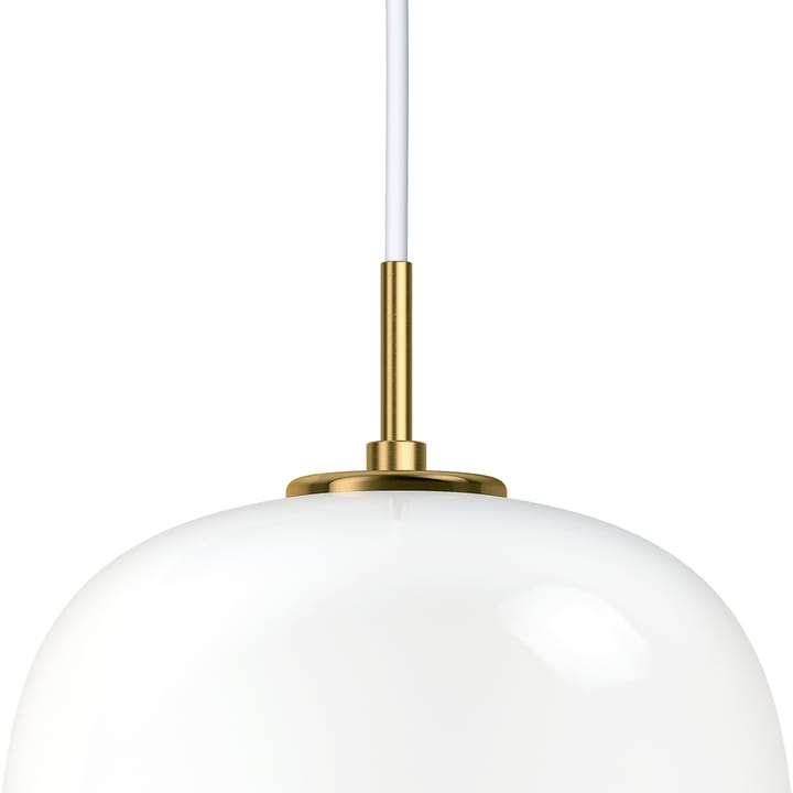 Lámpara colgante VL45 Radiohus Ø25 cm, Brass-white opal glass Louis Poulsen