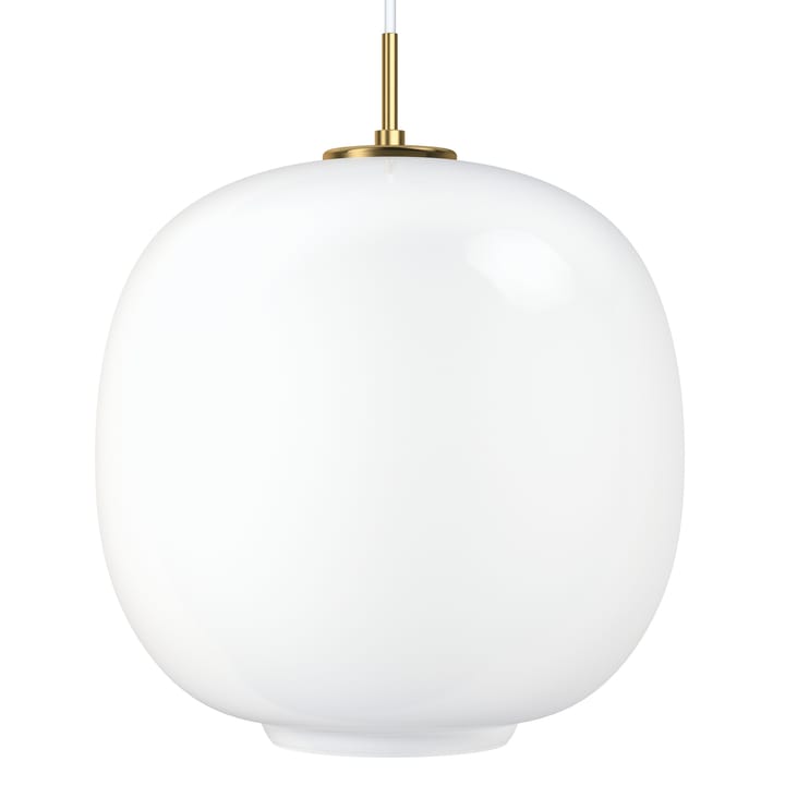 Lámpara colgante VL45 Radiohus Ø37 cm - Brass-white opal glass - Louis Poulsen