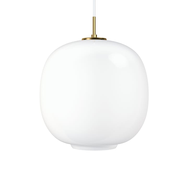 Lámpara colgante VL45 Radiohus LED grande - Brass-white opal glass - Louis Poulsen