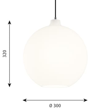 Lámpara colgante Wohlert Ø30 cm - Vidrio opal blanco - Louis Poulsen