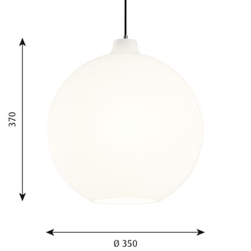 Lámpara colgante Wohlert Ø35 cm - Vidrio opal blanco - Louis Poulsen