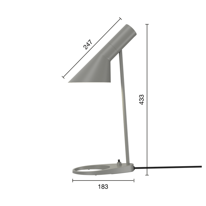 Lámpara de mesa AJ MINI, Warm grey Louis Poulsen