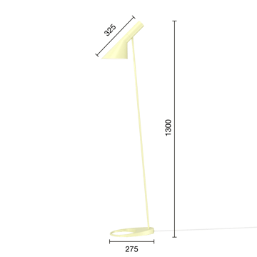 Lámpara de pie AJ - Soft lemon - Louis Poulsen