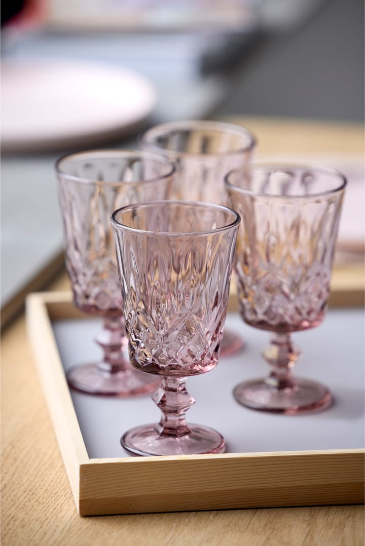 4 Copas de vino Sorrento 29 cl, Pink Lyngby Glas