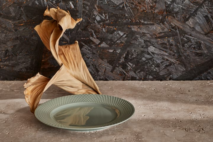 Plato Rhombe Earth Ø21 cm - Moss - Lyngby Porcelæn