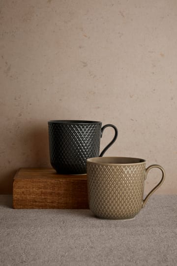 Taza Rhombe Earth 39 cl - Slate - Lyngby Porcelæn