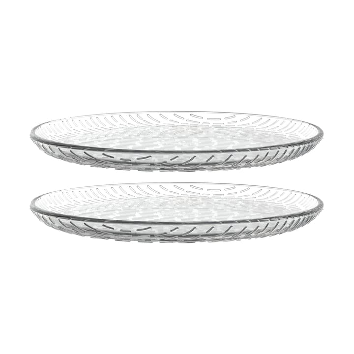 2 Platos de vidrio Syksy Ø17 cm - Clear - Marimekko