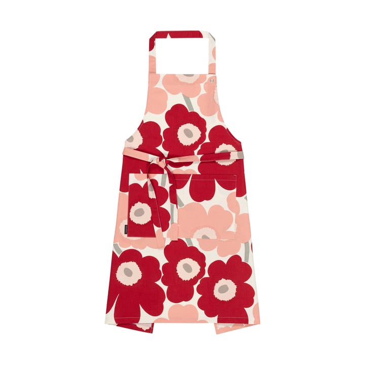 Delantal Pieni Unikko, Cotton-dark cherry-rosa Marimekko