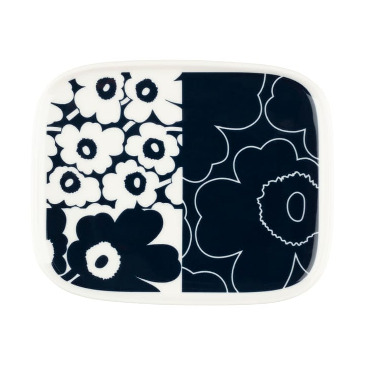 Fuente Unikko collage 12x15 cm - White-dark blue - Marimekko