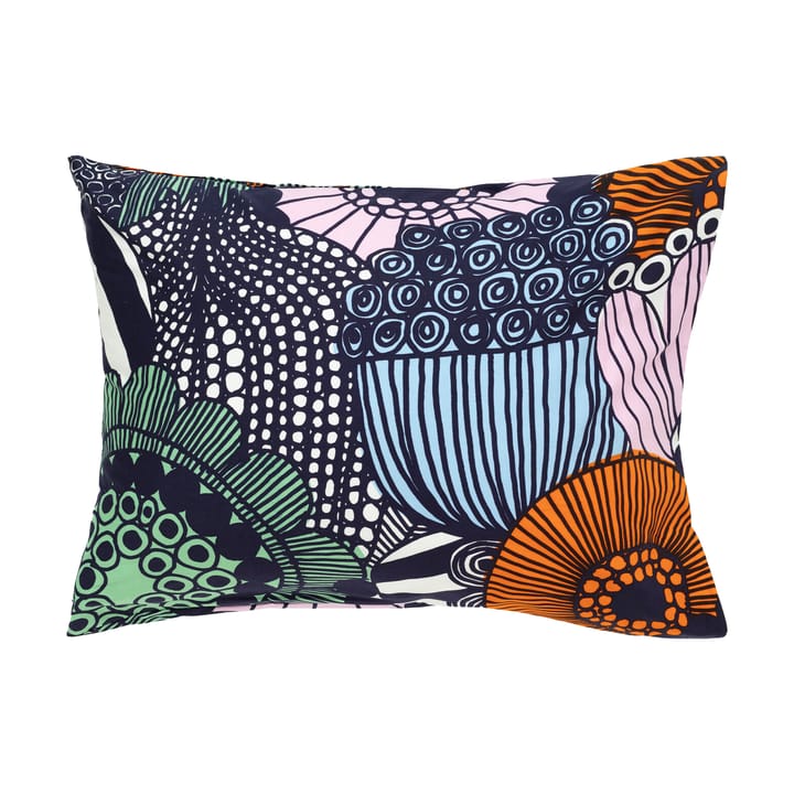 Funda de almohada Siirtolapuutarha 50x60 cm - White-dark blue-orange - Marimekko