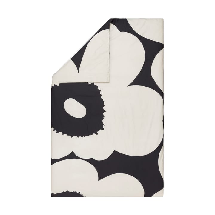 Funda nórdica Iso Unikko 220x240 cm, Charcoal-off white Marimekko