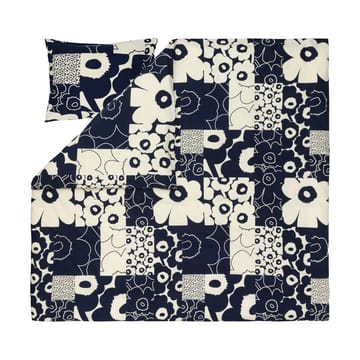 Funda nórdica Unikko collage 240x220 cm - Off-white-dark blue - Marimekko