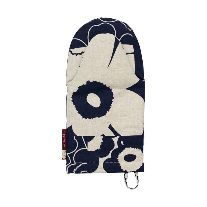 Guante de cocina Unikko collage - Linen-dark navy - Marimekko