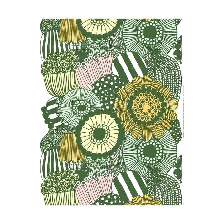 Hule Siirtolapuutarha - White-green-light yellow-orange - Marimekko