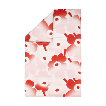 Juego de funda nórdica Unikko Häivähdys 150x210 cm, 50x60 cm - Rosa - Marimekko