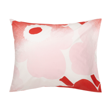 Juego de funda nórdica Unikko Häivähdys 150x210 cm, 50x60 cm - Rosa - Marimekko