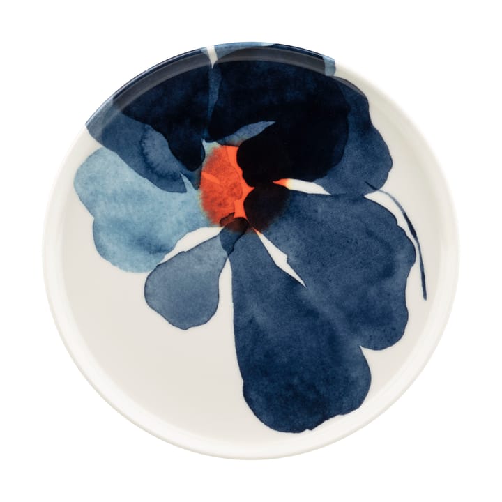 Plato Valssi Ø20 cm - White-dark blue-orange - Marimekko