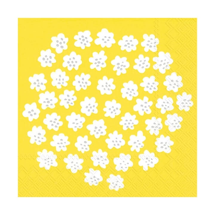 Servilleta Puketti 33x33 cm, 20-pack - Amarillo - Marimekko