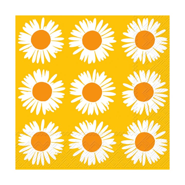 Servilletas Auringonkukka 33x33 cm, 20-pack, Orange-yellow Marimekko