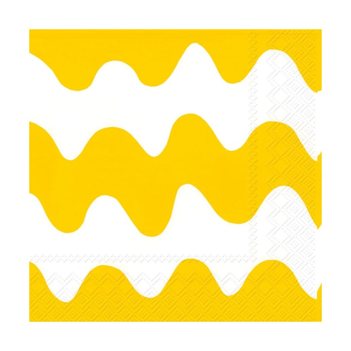 Servilletas Lokki 33x33 cm, 20-pack - Light yellow - Marimekko