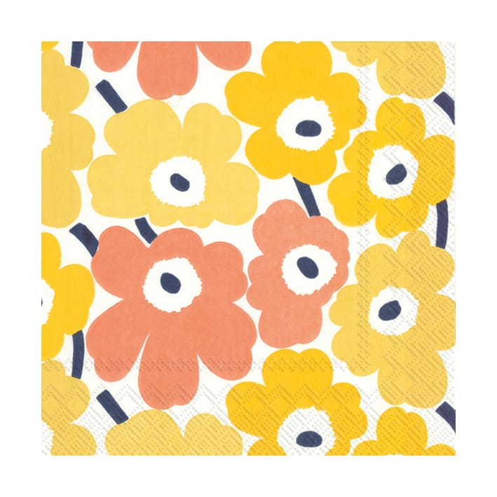 Servilletas Mini Unikko 20-pack - Amarillo - Marimekko