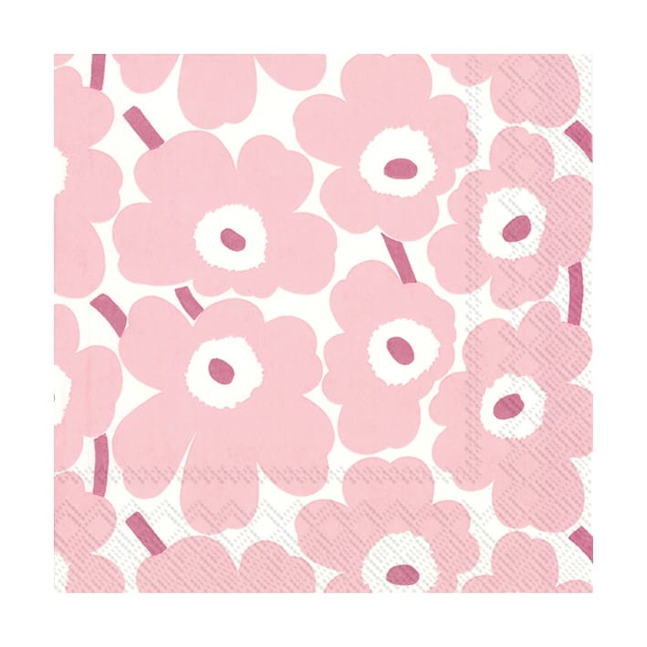 Servilletas Mini Unikko 20-pack - Rosa Claro - Marimekko