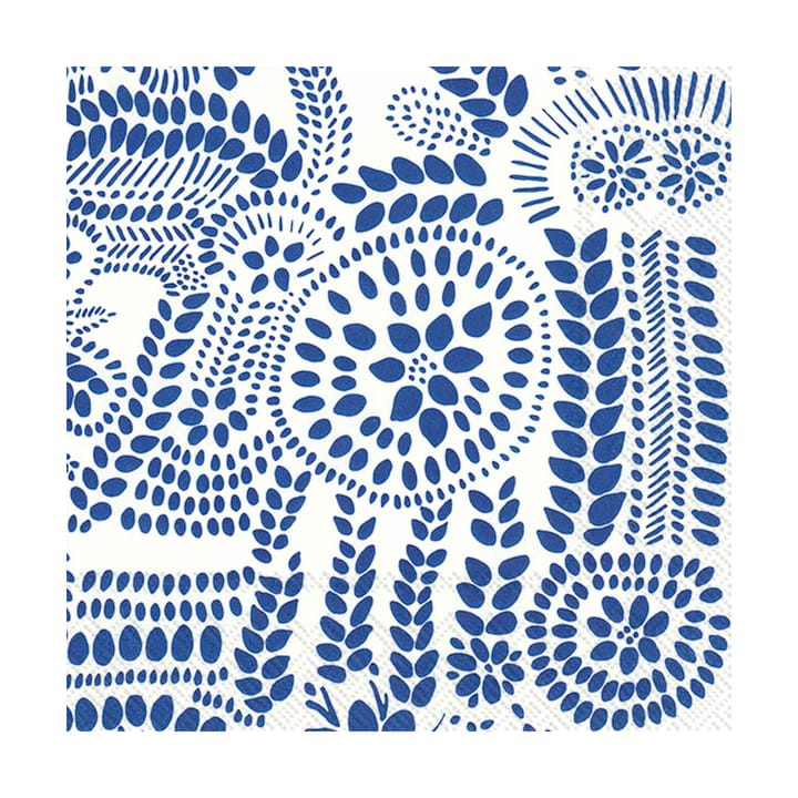 Servilletas Näsiä 33x33 cm, 20-pack - White-blue - Marimekko