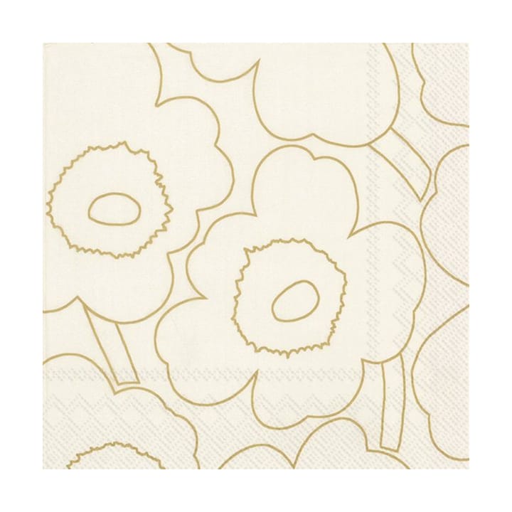 Servilletas Piirto Unikko 33x33 cm, 20-pack, Gold Marimekko