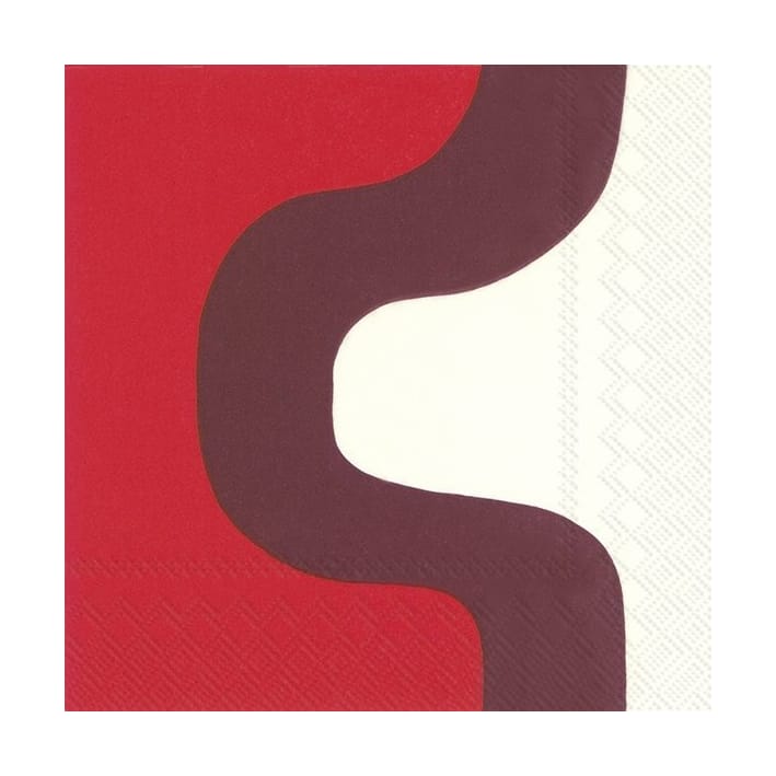 Servilletas Seireeni 33x33 cm, 20-pack - Dark red - Marimekko