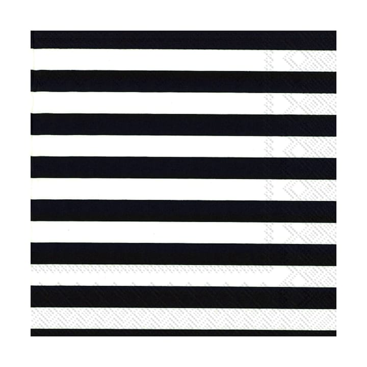 Servilletas Tasaraita 33x33 cm, 20-pack, Black Marimekko