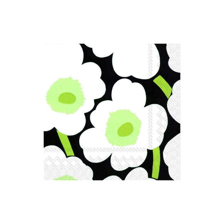 Servilletas Unniko 33x33 cm, 20-pack - blanco-negro - Marimekko