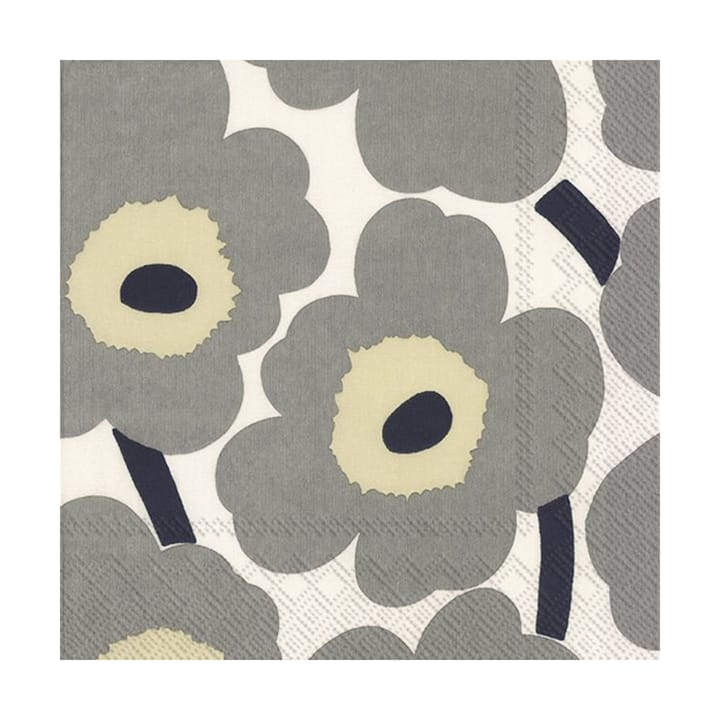 Servilletas Unniko 33x33 cm, 20-pack - Grey-white - Marimekko