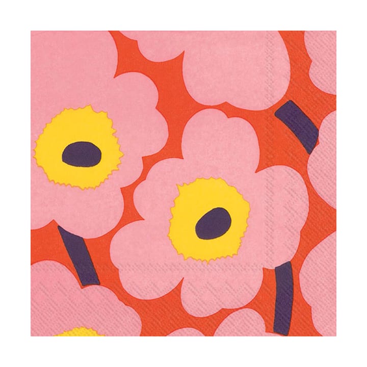 Servilletas Unniko 33x33 cm, 20-pack, Rose-orange Marimekko