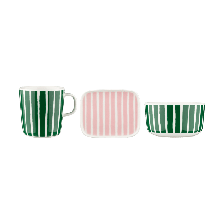 Set de desayuno Piccolo 3 piezas - Green-pink - Marimekko