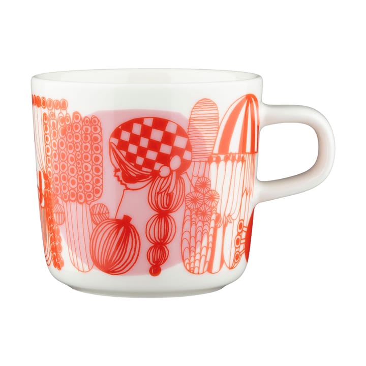 Taza Siirtolapuutarha 20 cl - White-orange-light pink - Marimekko