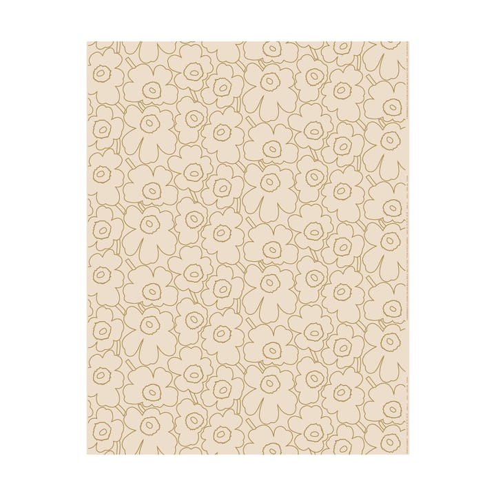 Tela de algodón-lino Unikko pequeño trazo - Linen-gold - Marimekko