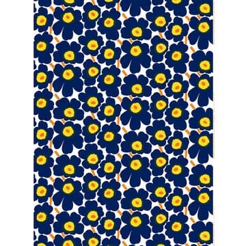 Tela de algodón Pieni Unikko - blanco-azul-amarillo - Marimekko