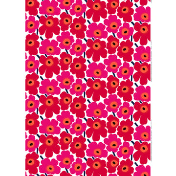 Tela de algodón Pieni Unikko  - rojo-blanco - Marimekko