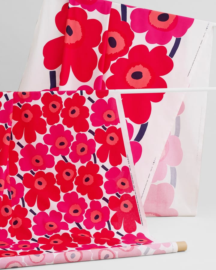 Tela de algodón Pieni Unikko  - rojo-blanco - Marimekko