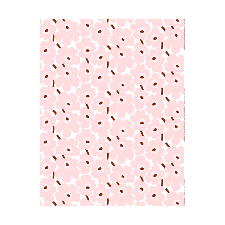 Tela de algodón Pieni Unikko - White-pink-chestnut - Marimekko