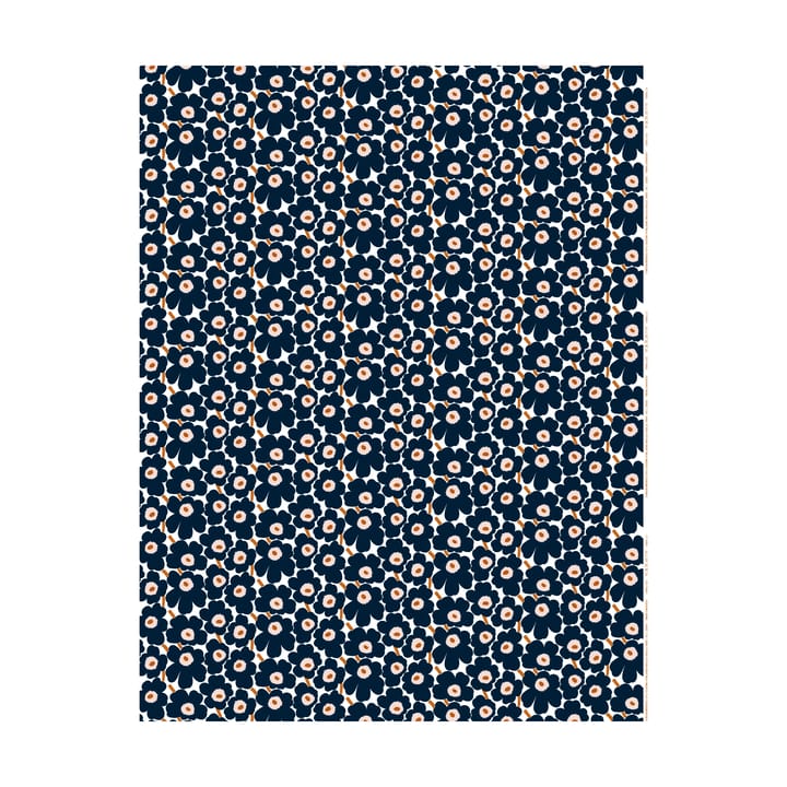 Tela Mini-Unikko - White-dark navy-powder-tile - Marimekko