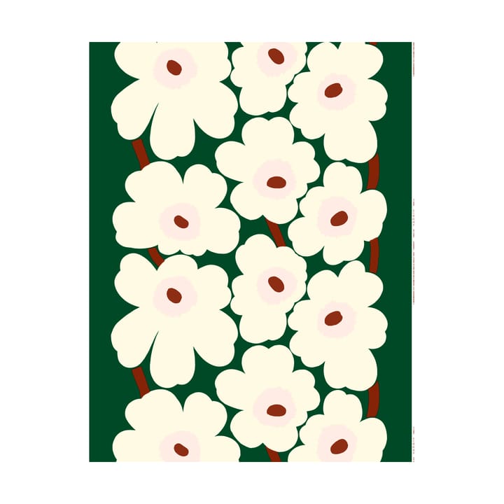 Tela Unikko algodón grueso - Verde - Marimekko