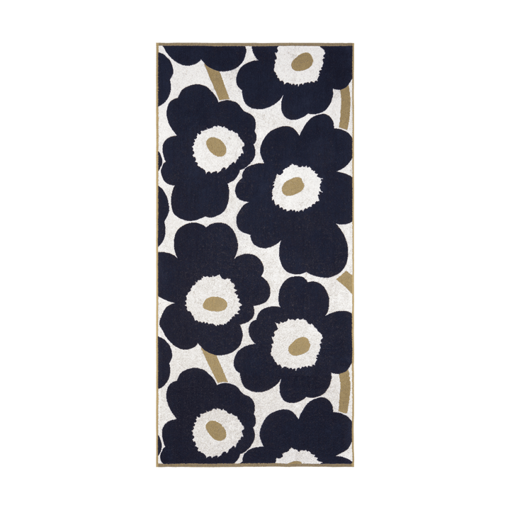 Toalla de baño Unikko 70x150 cm - Dark blue-gold-off white - Marimekko