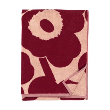 Toalla de baño Unikko 70x150 cm - Pink-dark cherry - Marimekko