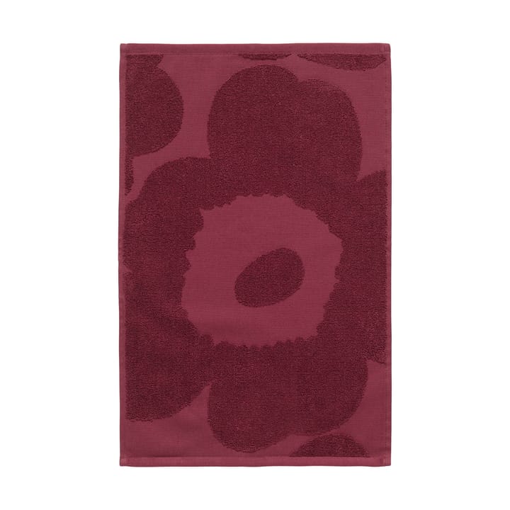 Toalla de manos solid Unikko 32x50 cm - Rojo oscuro - Marimekko