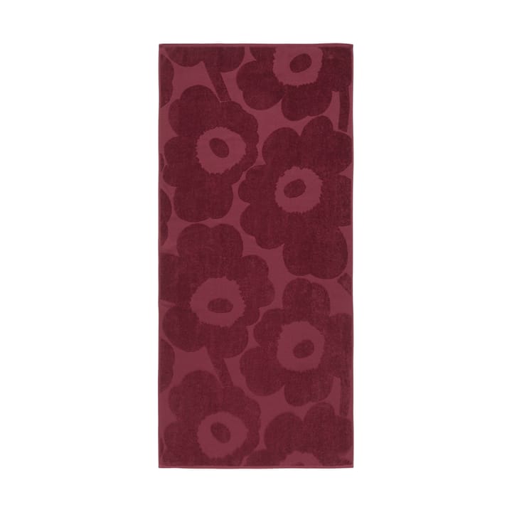 Toalla solid Unikko 70x150 cm, Rojo oscuro Marimekko