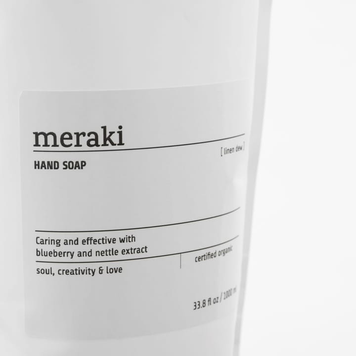 Recambio de jabón de manos Meraki 1000 ml, Linen dew Meraki