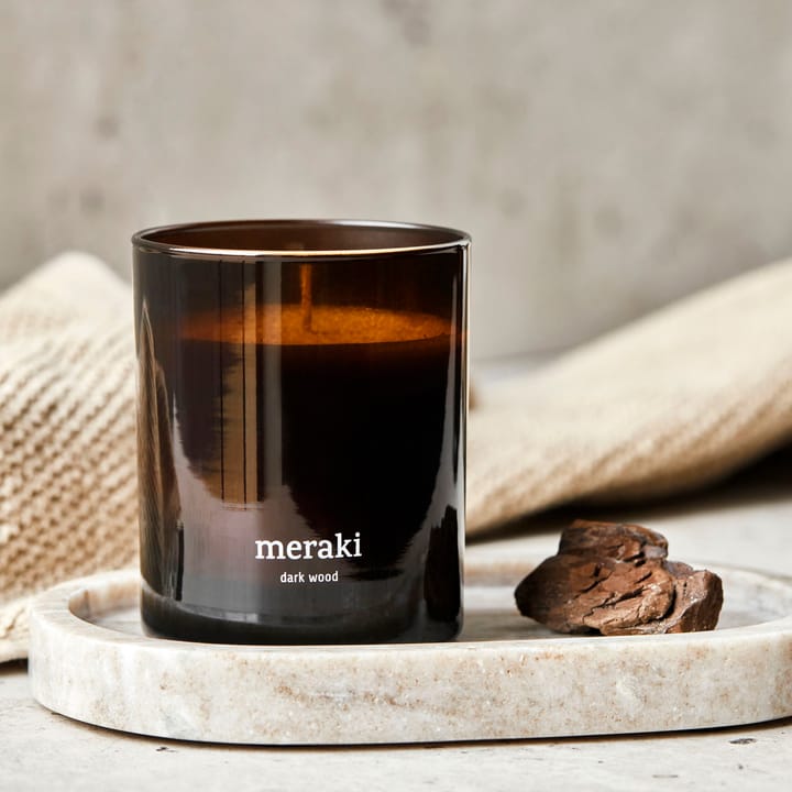 Vela perfumada Meraki, 35 horas, Dark wood Meraki